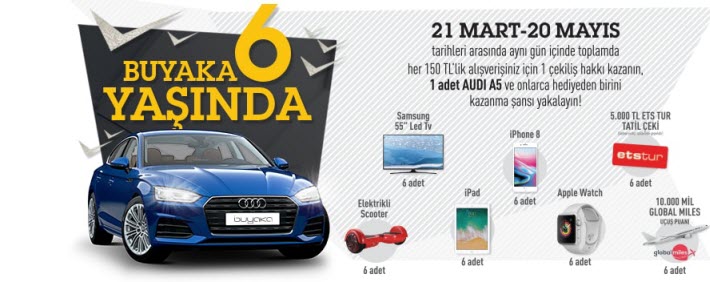 Buyaka Avm Audi A5 Çekilişi Sonucu Kampanya Havuzu