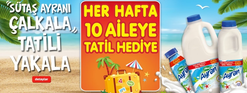 Sütaş Ayran Tatil Çekilişi 3.Dönem Sonucu Kampanya Havuzu