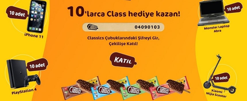 Algida Class Hareket Cekilisi Sonucu Kampanya Havuzu