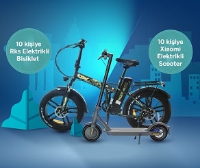 Garanti Mobil Scooter ve Bisiklet Çekilişi