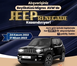Beylikdüzü Migros AVM Jeep Renegade Çekilişi
