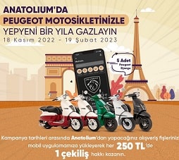 Anatolium Bursa Motosiklet Çekilişi