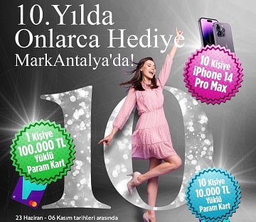 MarkAntalya 10. Yıl Çekilişi