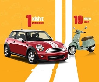 Calve Mini Cooper Çekilişi