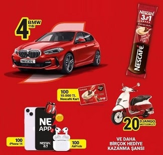 Nescafe BMW Çekilişi 1. Dönem