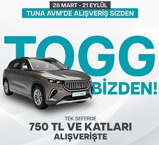 Tuna Avm TOGG Çekilişi