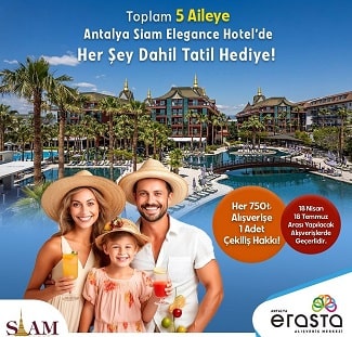 Erasta Antalya Avm Tatil Çekilişi