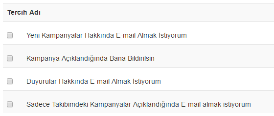 Kullanıcı Ayarları